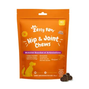 Zesty Paws Hip & Joint Chews Mobilité & Articulations 60 friandises à la dinde