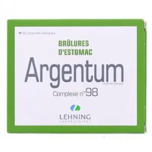 Lehning Argentum N°98 Complexe Brûlures D'Estomac 60 Comprimés
