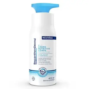 Bayer Bepanthen Derma Crème Nutritive Corps Peaux Sèches et Sensibles 400ml