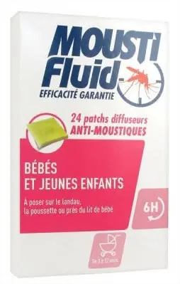 Moustifluid 24 Patchs bébés et jeunes enfants