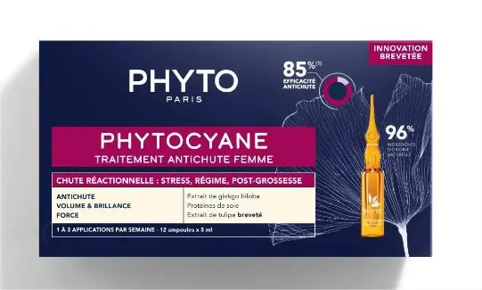 Phytocyane Traitement AntiChute Femme Chute Réactionnelle