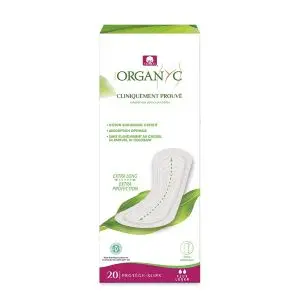Organyc Protège-Slip Extra Long Coton Bio x20