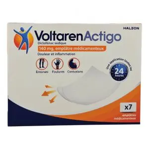 Gsk VoltarenActigo140 mg Emplâtre Médicamenteux Boite de 7