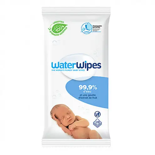 Waterwipes Lingettes Bébé Nomade *28