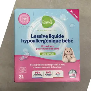 Pharmascience Lessive Liquide Hypoallergénique Bébé 3L