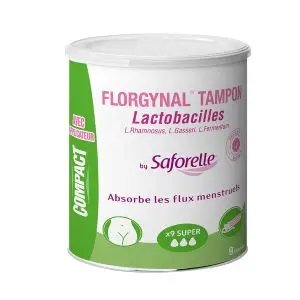 Iprad Saforelle Florgynal Tampons Avec des Lactobacilles Compact Super Avec Applicateur X9