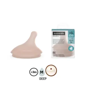 Suavinex Lot 2 tétines Zerø.Zerø Shades débit M/Moyen Deep