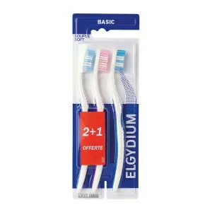 Elgydium Basic Brosse à Dents lot 2+1 Offerte - Pharmacie Agnès Praden à Alès