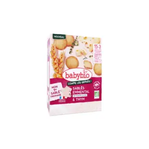BabyBio Sablé Emmental de Franche-Comté & thym