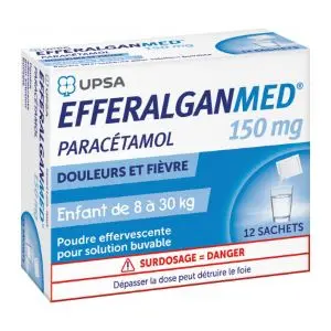 Upsa Efferalganmed 150 mg, Poudre Effervescente - 12 Sachets