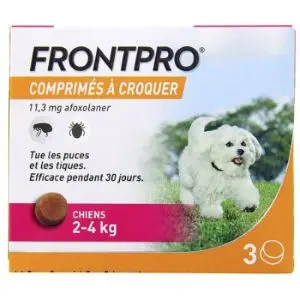 Boehringer Frontpro Chien 11.3 mg S 2/4 kg 3 Comprimés