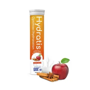 Hydratis 20 Pastilles Effervescentes Pomme Cannelle Gamme Chaude