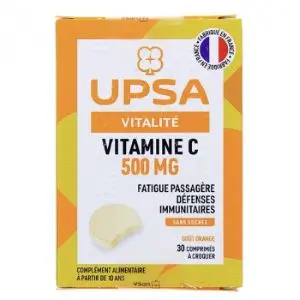 Upsa Vitamine C 500 mg 30 Comprimés à Croquer