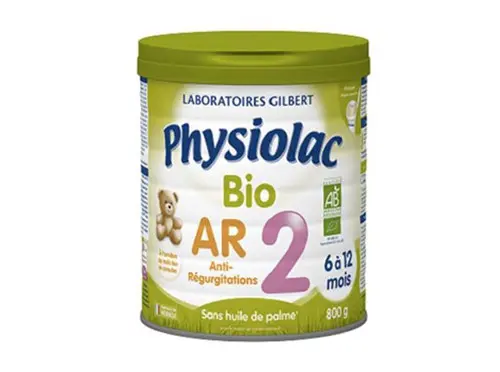 Physiolac Bio Anti-Régurgitations AR 2 Lait 6 - 12 mois 800 g - Pharmacie Agnès Praden à Alès