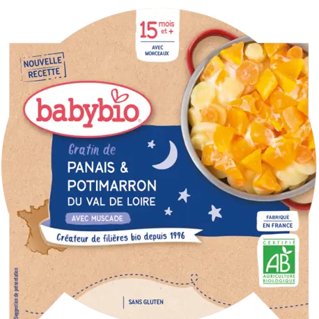 Babybio assiette Gratin Panais  Potimaron