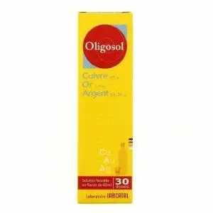 Oligosol Cuivre Or Argent 60ml