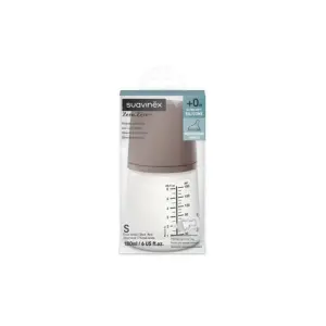 Suavinex Biberon anti-colique Zero Zero 180 ml Débit Adaptable (A) +0 mois Deep