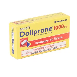 Doliprane 1000 mg 8 comprimés - Pharmacie Agnès Praden à Alès