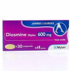 Mylan Diosmine 600mg 30 Comprimés 