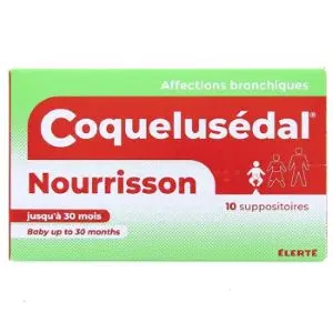 Elerté Coquelusedal Suppositoire Nourrissons 10 Suppositoires
