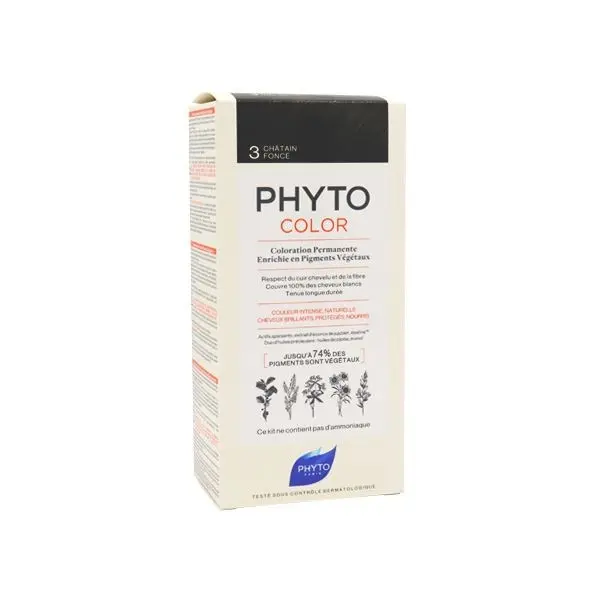 Phytocolor 3 châtain foncé coloration permanente