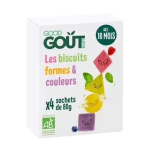 Good Gout Biscuits Formes et Couleurs 80g