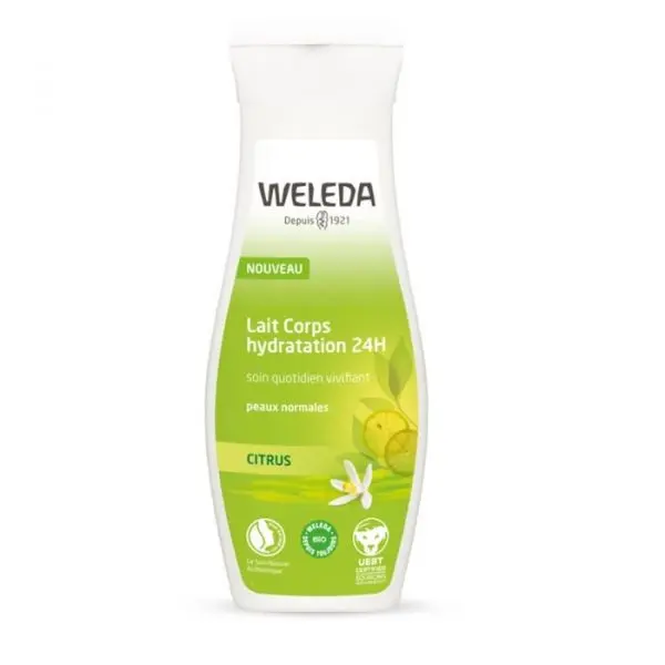Weleda Citrus Lait Corps Vivifiant Bio 200ml - Pharmacie Agnès Praden à Alès