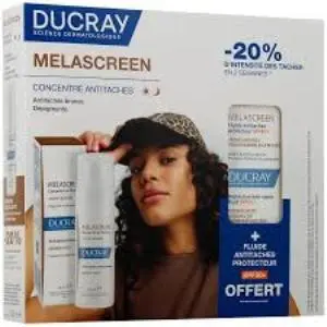 Ducray Melascreen Concentré Anti-Taches Brunes 30ml + Fluide Anti-Taches SPF50+ Offert