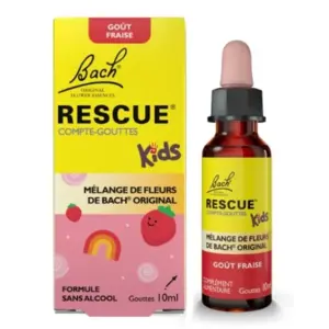 Fleur de Bach Rescue Kids Jour Fraise 10ML - Pharmacie Agnès Praden à Alès