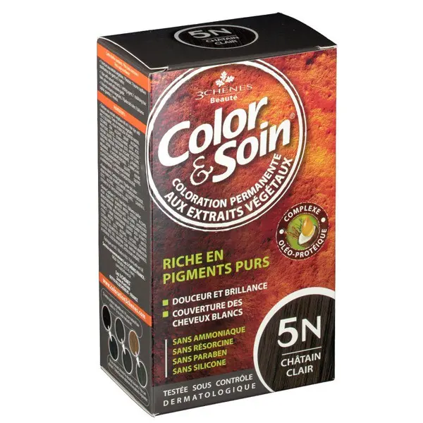 Les 3 Chênes Color & Soin 5N Marron Châtain Clair 135ml
