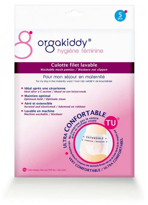 Orgakiddy Culotte Filet Lavable 5 Unités