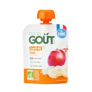 Good Gout Purée Petit Dej Pour Bébé Bio Des 6 Mois Pomme 70g