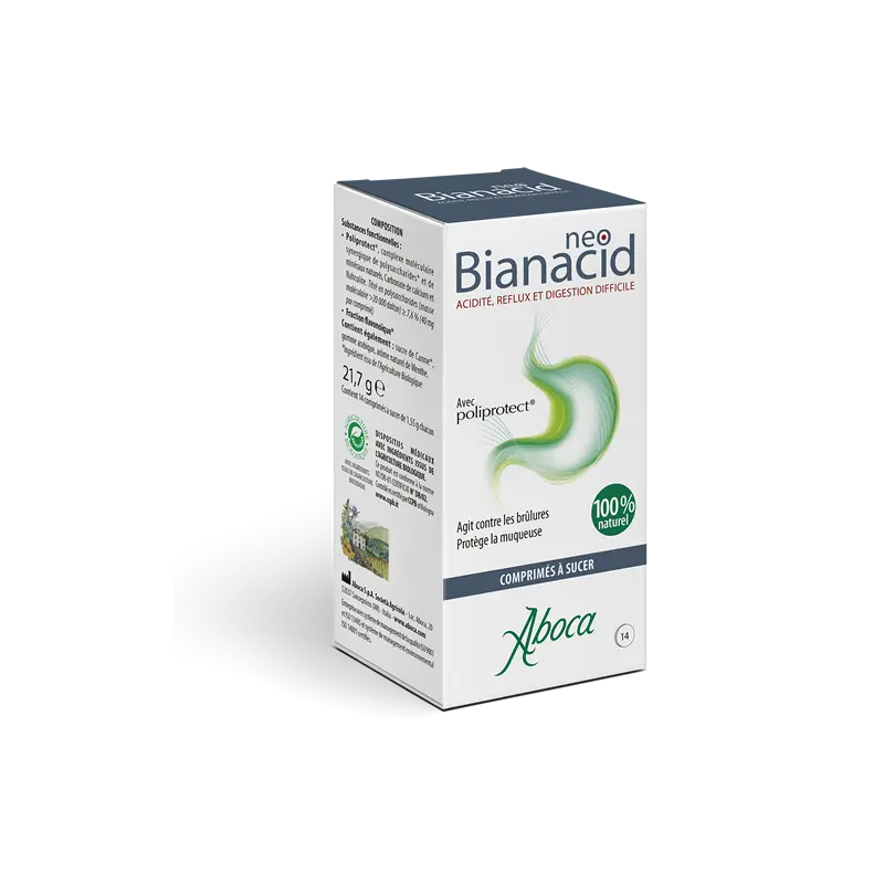 Aboca Neobianacid 14 comprimés - Pharmacie Agnès Praden à Alès