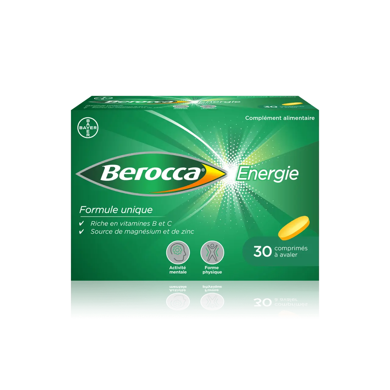 Berocca énergie 30 comprimés pelliculés - Pharmacie Agnès Praden à Alès