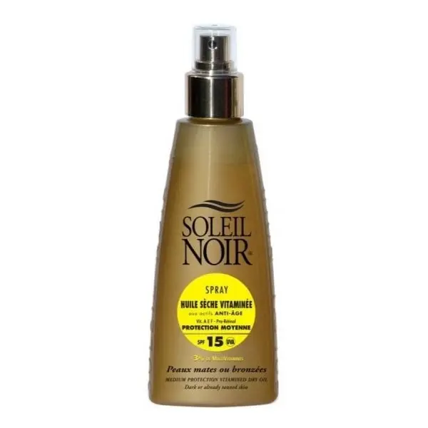 Soleil Noir Huile Sèche Vitaminée SPF 15 Spray 150 ml