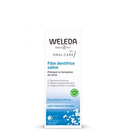 Weleda pâte dentifrice saline 75ml - Pharmacie Agnès Praden à Alès