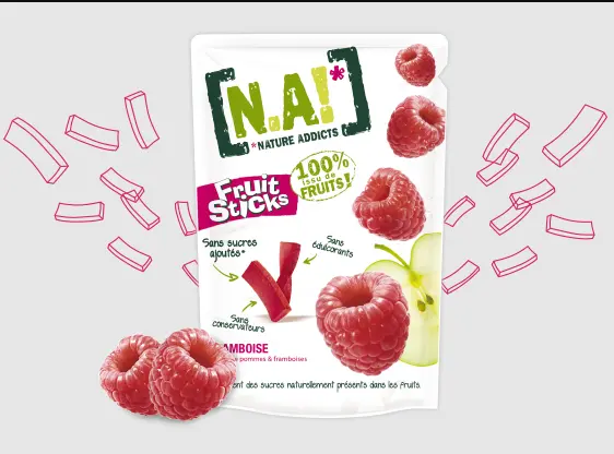 NA Fruit Sticks Framboise 40 g