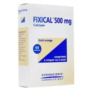 Expanscience Fixical 500 mg, 60 Comprimés à Croquer Ou à Sucer