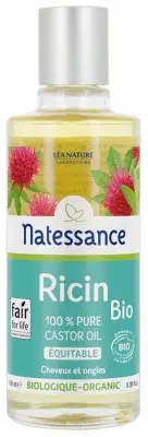 Natessance Huile de Ricin Bio 100 ml - Pharmacie Agnès Praden à Alès