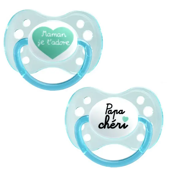 Dodie sucette anatomique 0-6 mois silicone 2 sucettes