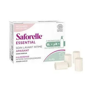 Iprad Saforelle Soin Lavant Intime Apaisant Kit à Reconstituer Recharge 4 Bâtonnets