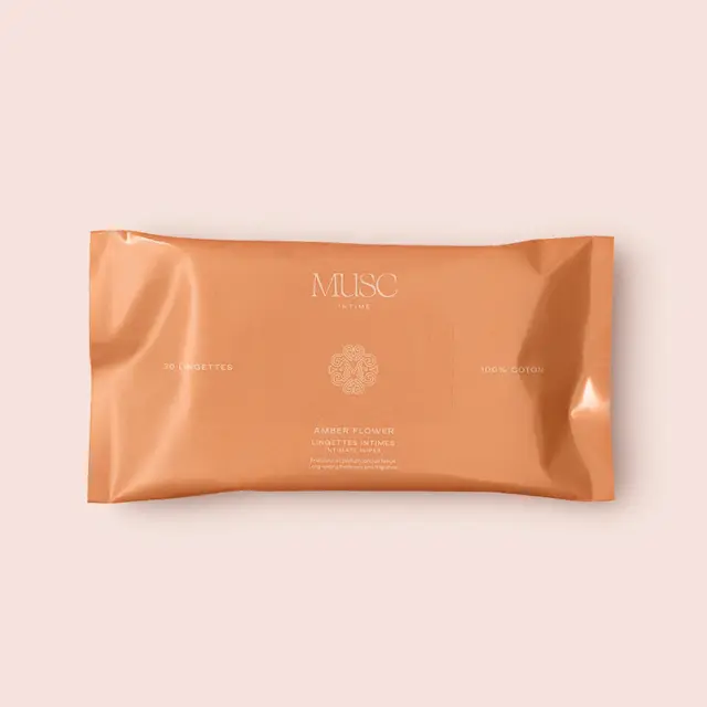 Musc Intime Lingettes Intimes Amber Flower 30 Unités