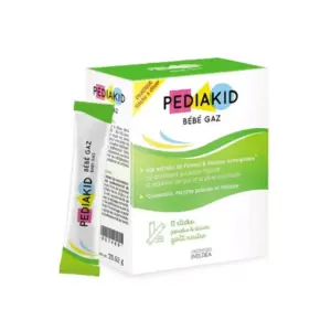 Pediakid Bébé Gaz 12 Sticks - Equilibre Intestinal, Inconfort Digestif