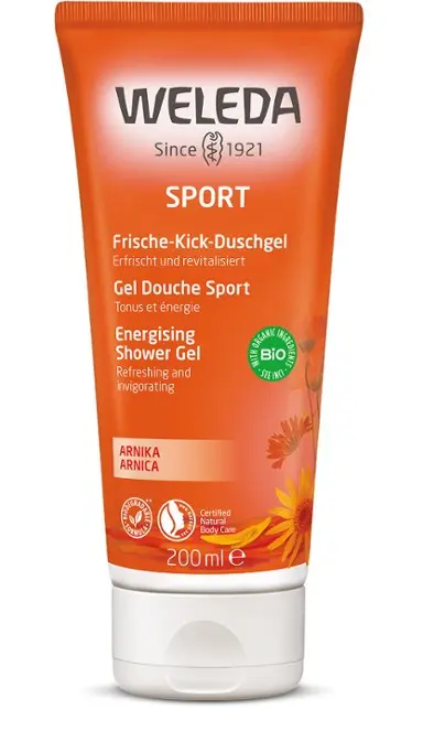 Weleda Gel douche sport à l'arnica 200 ml - Pharmacie Agnès Praden à Alès