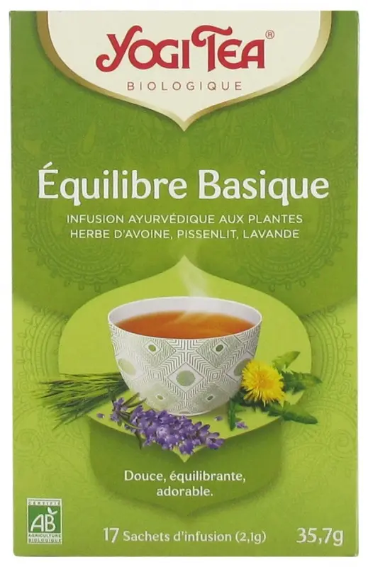 Yogi Tea Infusion Équilibre Basique Bio 17 Sachets