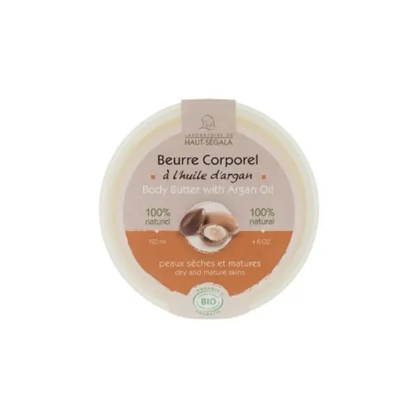 Haut-Ségala Beurre Corporel à l'Huile d'Argan Bio 120 ml