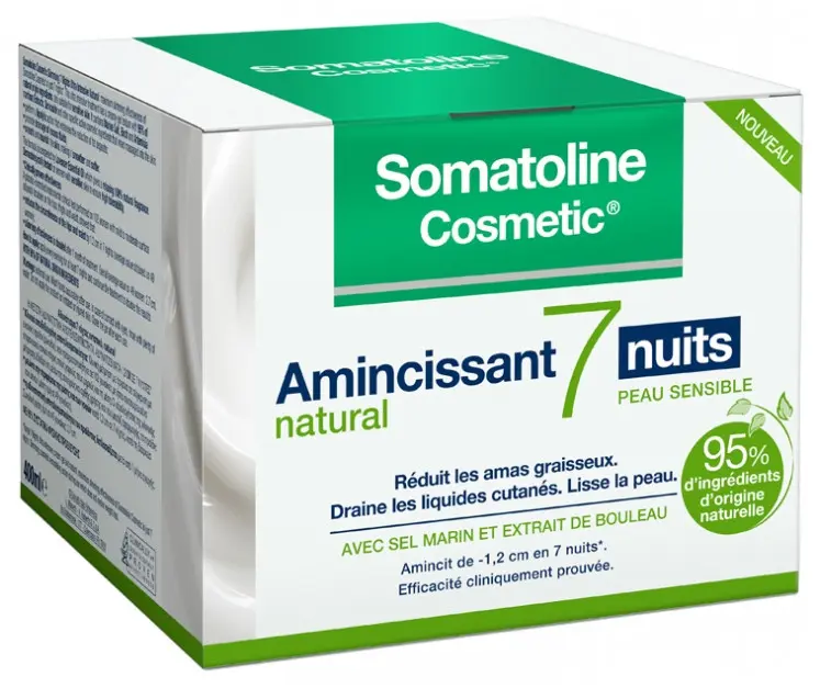 Somatoline Cosmetic Amincissant 7 Nuits Natural Peau Sensible 400 ml - Pharmacie Agnès Praden à Alès