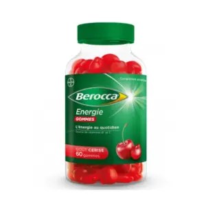 Berocca Energie Gommes, Goût cerise 60 gommes