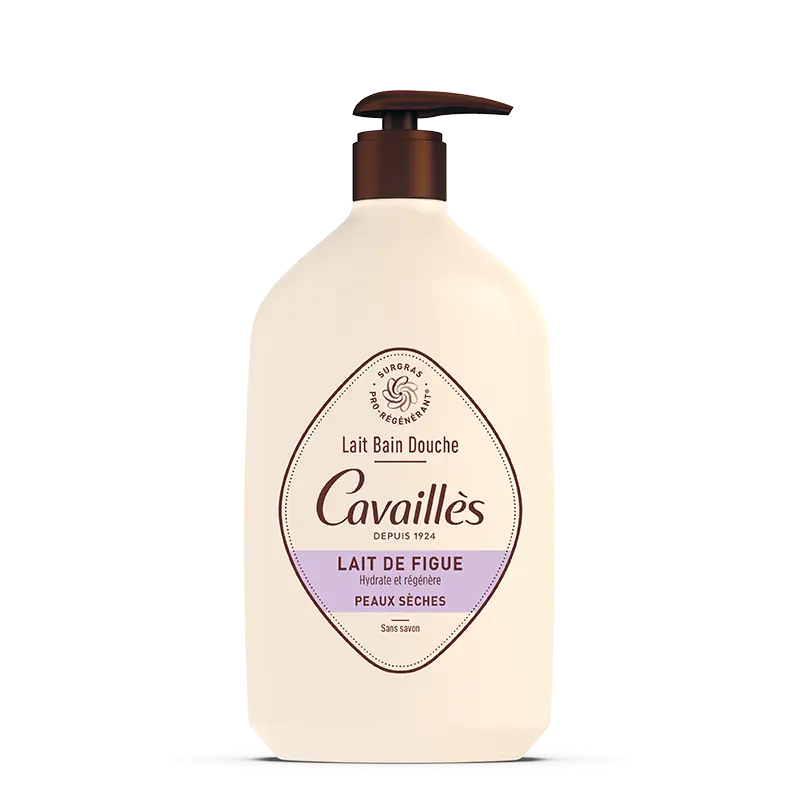 Cavailles Lait Bain Douche Lait de Figue 1L - Pharmacie Agnès Praden à Alès