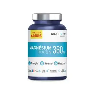 Laboratoire des Granions Magnésium Marin 360mg Format Eco 6mois 180 Comprimés